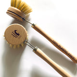 Dish scrub optional long wooden handle (natural bristles)