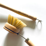 Dish scrub optional long wooden handle (natural bristles)