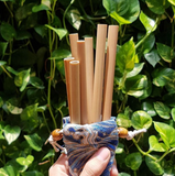 Pack of 5 / 10 Bamboo Straws