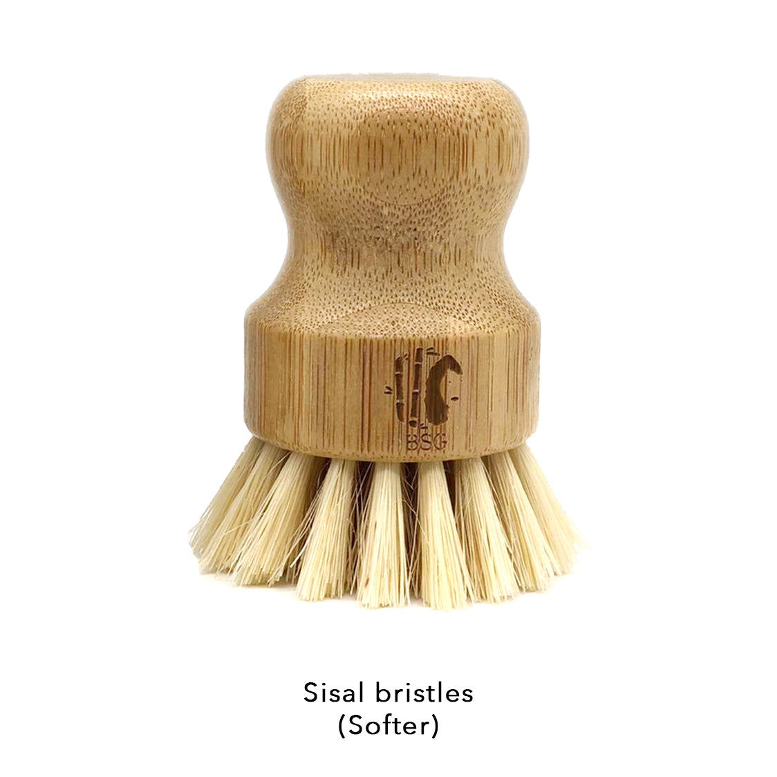 6Pcs Bamboo Dish Brush Head Soft Sisal Bristle Dish Natural