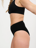 Tencel™ High Waist Period Underwear in Black (Moderate/Heavy Flow)