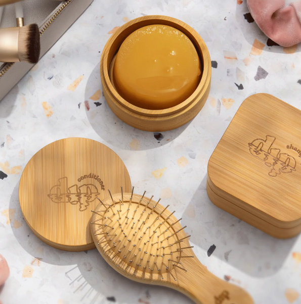 PRE ORDER dip Large Conditioner Bamboo Travel Case with Coaster