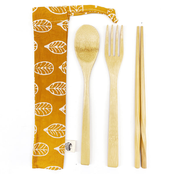 SALE - 3-piece Bamboo Cutlery Set
