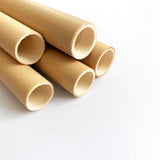 (Set of 3/5/10) Boba Sharp Edge Bamboo Straws