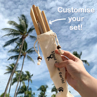PROMO Bamboo Straw Set