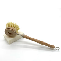 Dish scrub optional long wooden handle (natural bristles)