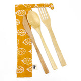3-piece Bamboo Cutlery Set (Discounts apply for multiple order of 5 / 10 sets)