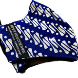 Batik Face Mask (Navy Parang) (Roomy size)