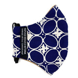 Batik Face Mask (Navy Kawung) (Regular size)