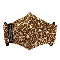 Batik Face Mask (Brown Kawung) (Regular size)