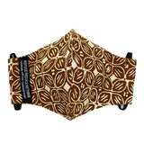 Batik Face Mask (Brown Kawung) (Roomy size)