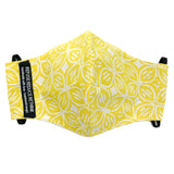 Batik Face Mask (Light Yellow Kawung) (Regular size)