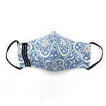 Batik Face Mask (Celadon Blue Moonflower) (Roomy size)