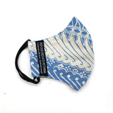 Batik Face Mask (Celadon Blue Parang) (Regular size)